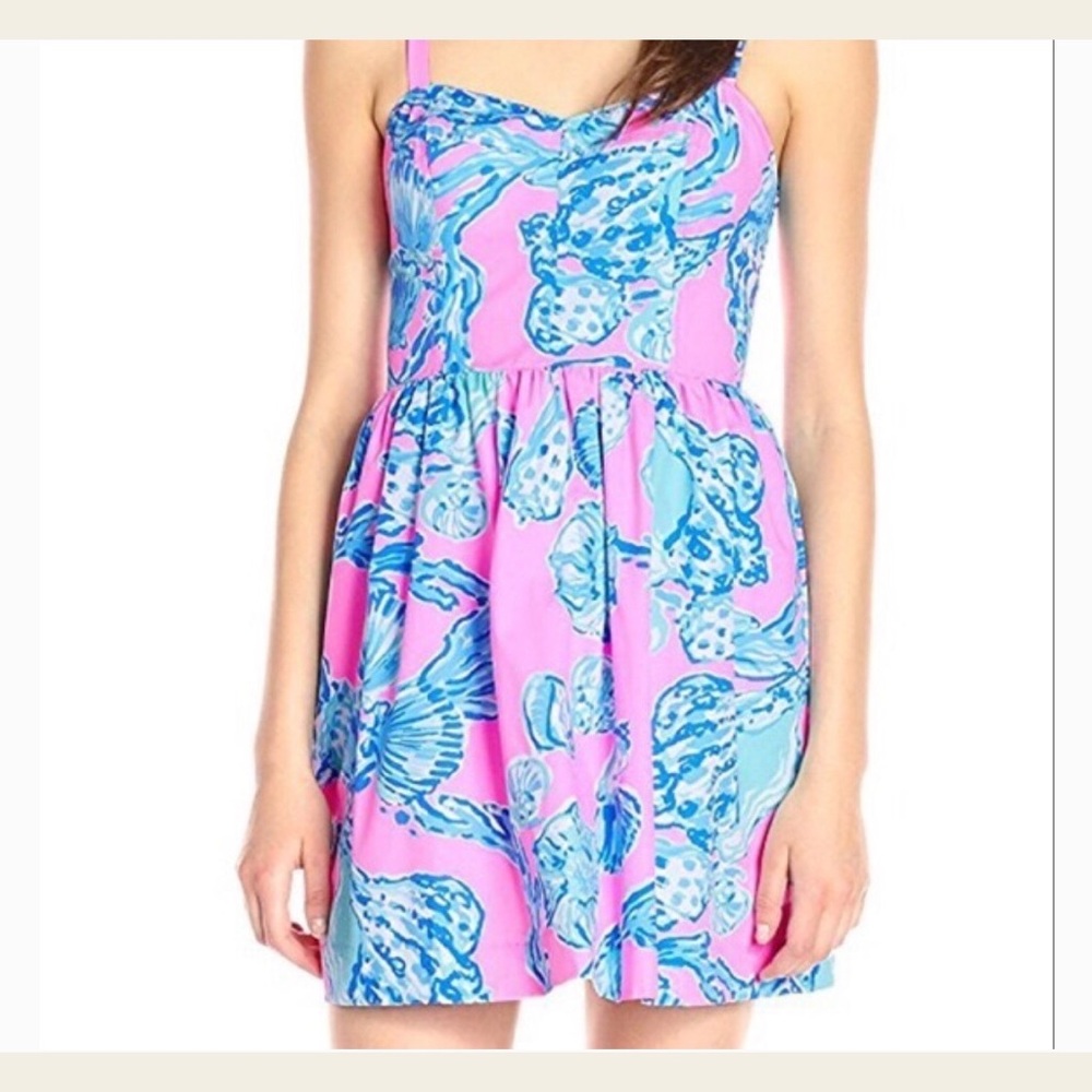 Lilly Pulitzer Ardleigh Sleeveless Sweetheart Neckline Mini Dress Size 00 READ!! - Picture 2 of 11